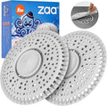Shower Drain Hair Catcher Silicone Flat Floor Strainer Protector | 2 Pack Light by zaa