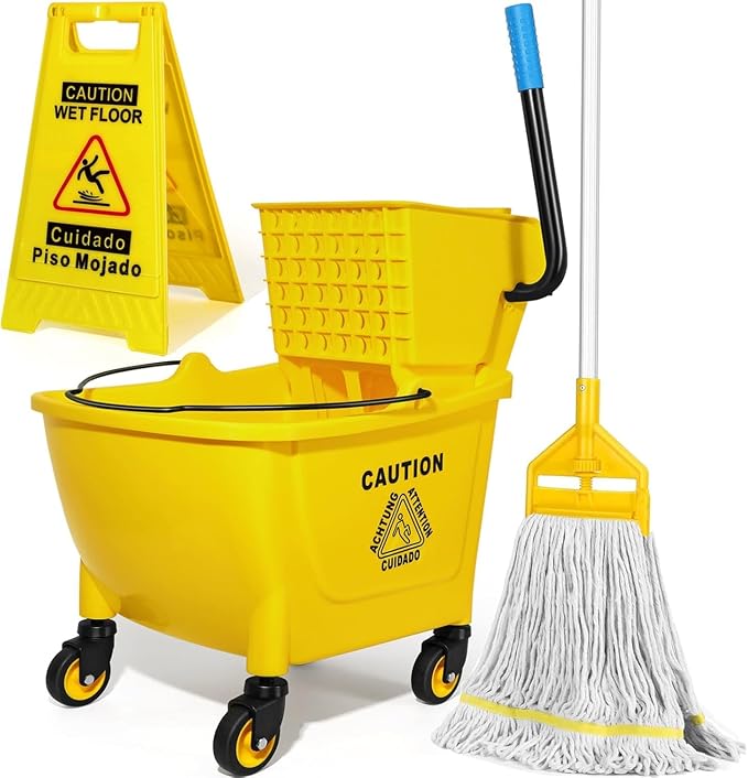35Qt Commercial Mop Bucket by SOBONNE