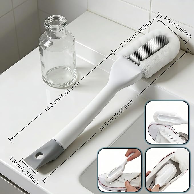 Professional Shoe Cleaning Brush Long Handle - Image 2
