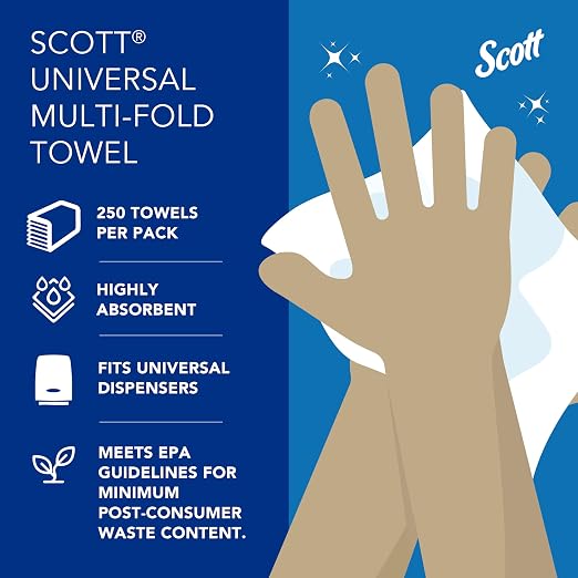 Scott Professional Multifold Paper Towels, 16 x 250 Sheets | Universal - Image 10