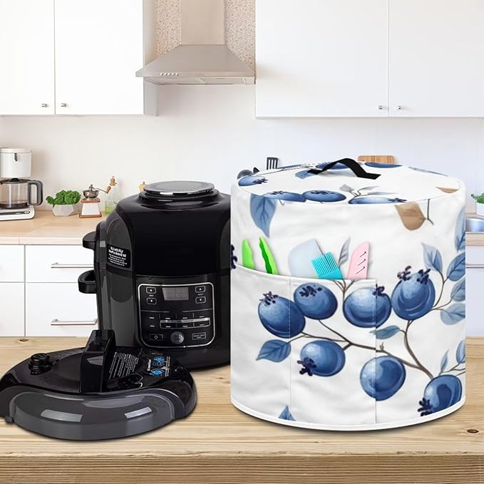 Blueberry Appliance Covers Sunflower Instant Pot Accessories Chicken Instant Pot Cover for Instant Pot 3 Qt Kitchen Small Appliance Dust Covers for Appliance Storage M