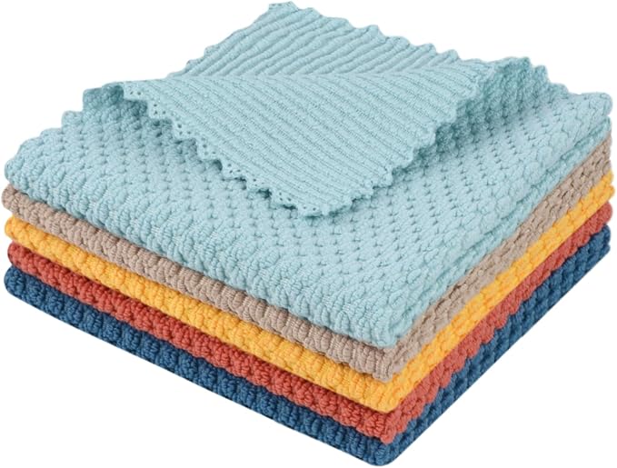 SINLAND Dish Cloth for Washing Dishes Kitchen Washcloth Cleaning Cloth by SINLAND