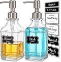 JASAI 2Pack Hand&Dish Glass Soap Dispenser by JASAIHOME