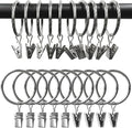100 Pack Metal Curtain Rings by AMZSEVEN