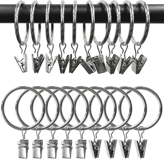 40 Pack Metal Curtain Rings - Image 7