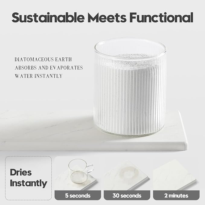 2PCS Diatomite Marble Stone Drying Mat - Image 7