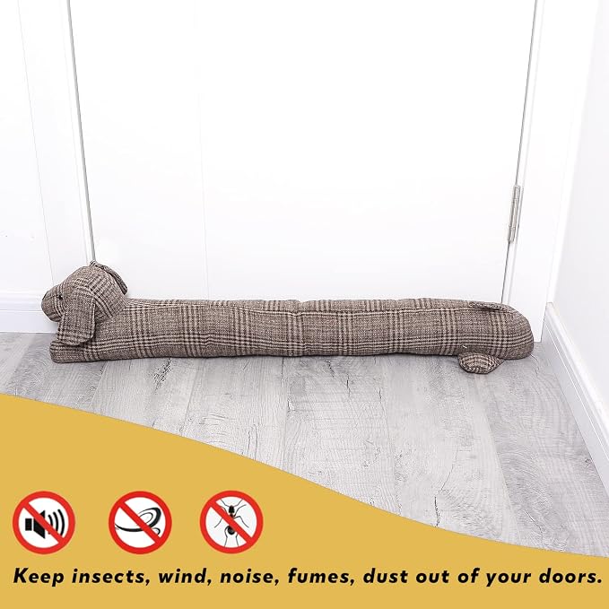36 Inch 3LB Heavy Duty Under Door Draft Stopper, Decorative Soundproof Door - Image 7