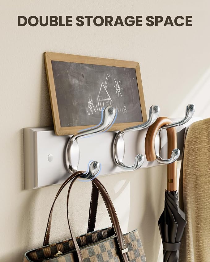 Amada Coat Rack Wall Mount 2 Pack, Coat Hangers - Image 6