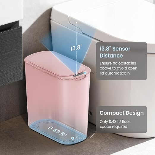 Cesun Automatic Small Bathroom Trash Can - Image 3