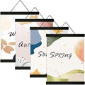 4 Pack Magnetic Poster Hanger Frame 18 inch Black- 18x24 18x12 18x28 Poster Frame for Wall Art Pictures Photos Prints Maps Diamond Art Painting