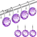 12PCS Stainless Steel Shower Curtain Hooks Rings by Yapicoco