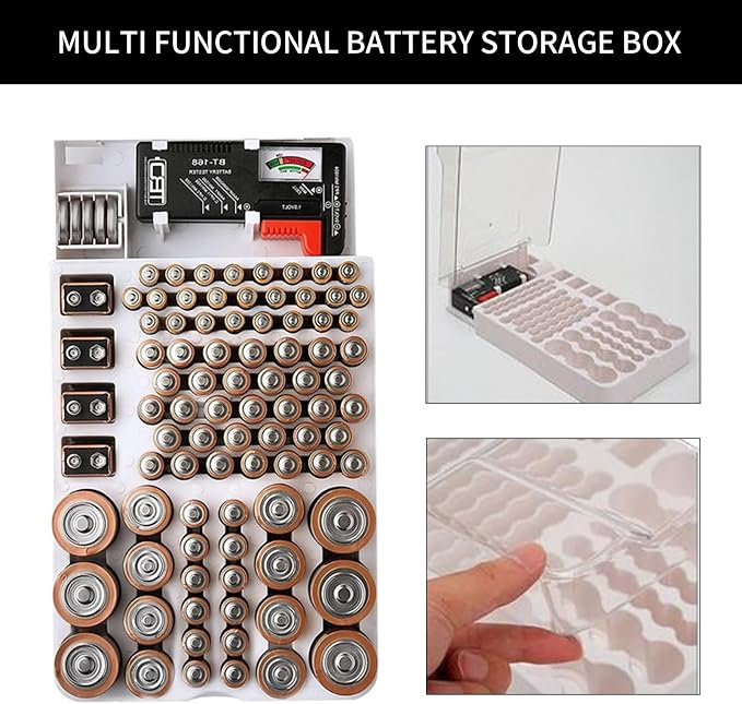 Battery Organizer Storage Box - Image 3