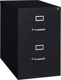 26.5 Inch Drawer, Width, Metal Cabinet for Home and Office Vertical File, 26.5" Deep 2-Drw Legal, Black
