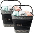 SAMMART 38L Collapsible Plastic Laundry Basket by SAMMART