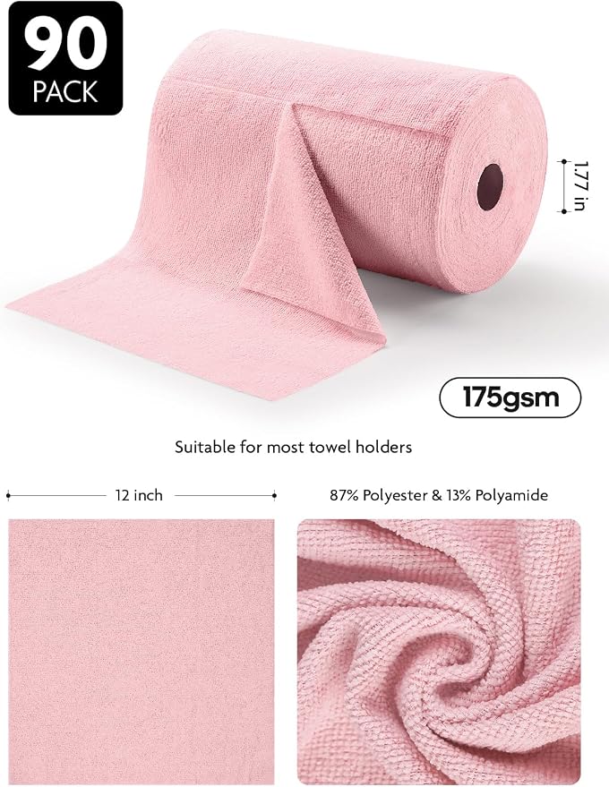 Fantasticlean Microfiber Cleaning Cloth Roll- 90 Sheets, Tear-away Microfiber - Image 7