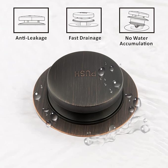 Universal Tip Toe Bath Drain Stopper and Cover, Bathtub Drain Stopper, Replaces - Image 4