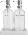 Glass Hand and Dish Soap Dispenser Set by Brighter Barns by BrighterBarns
