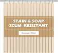 EHZNZIE Beige Shower Curtain Liner 72x72, PEVA Waterproof Bath Curtain by EHZNZIE