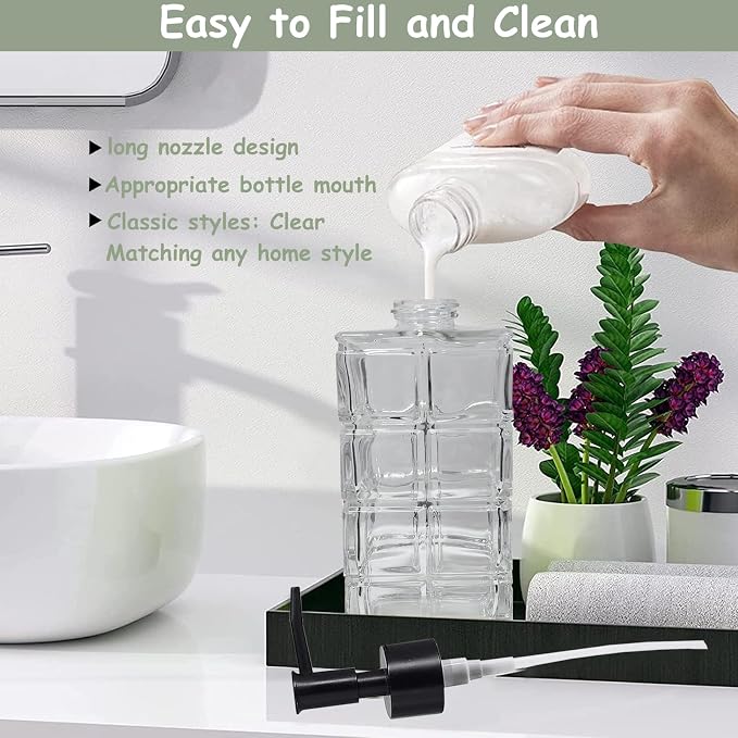 YYTSGG Clear Glass Soap Dispenser - Image 3