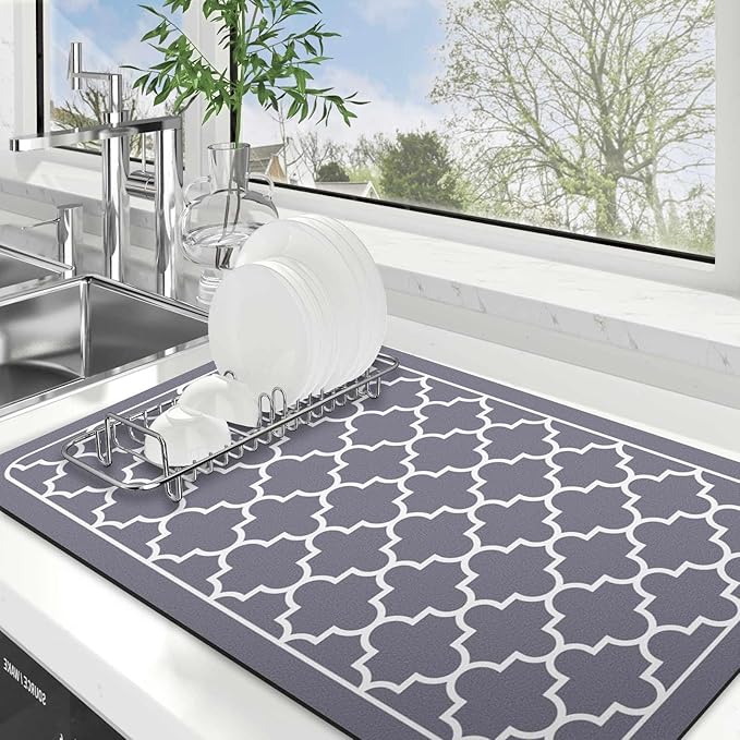 Dish Drying Mat Absorbent Dish Drying Mats by WiseLife