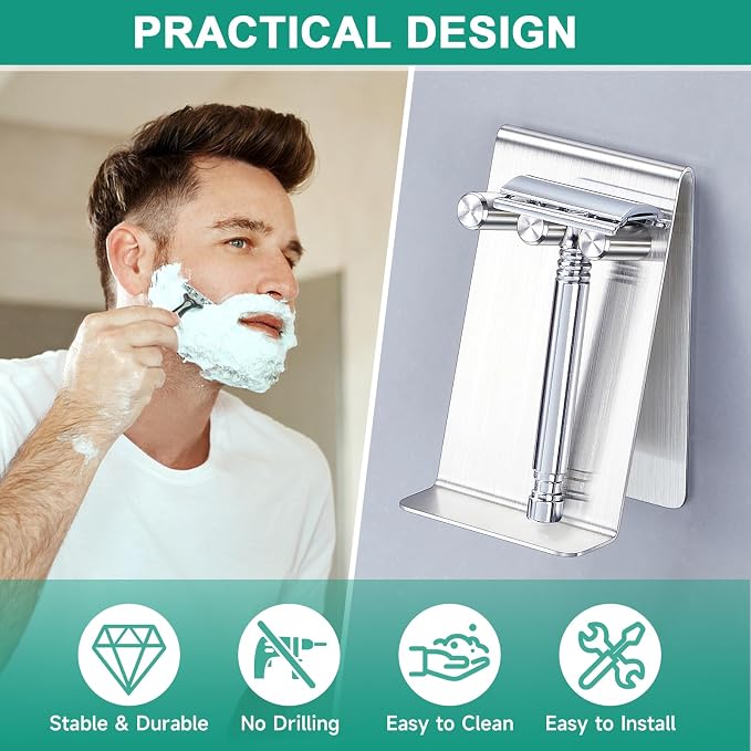 Electric Toothbrush Head Holder Adhesive or Tabletop, Tooth Brush Holder - Image 7