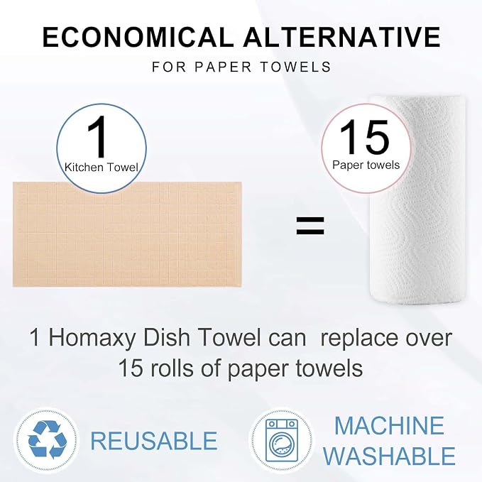 Homaxy Kitchen Towels and Dishcloths Set - Image 7