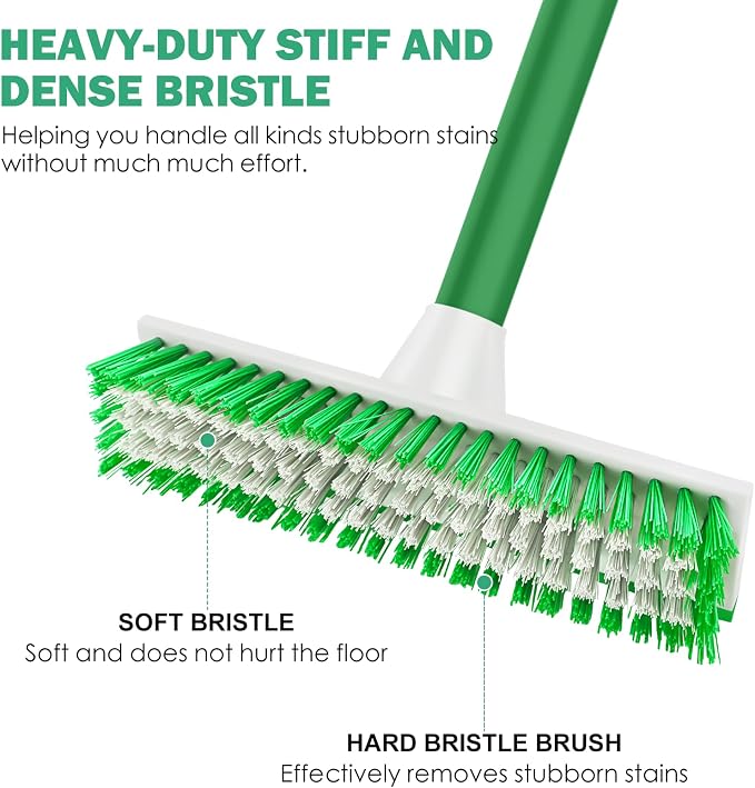 SetSail Floor Scrub Brush with 51-Inch Long Adjustable Handle Brush - Image 3