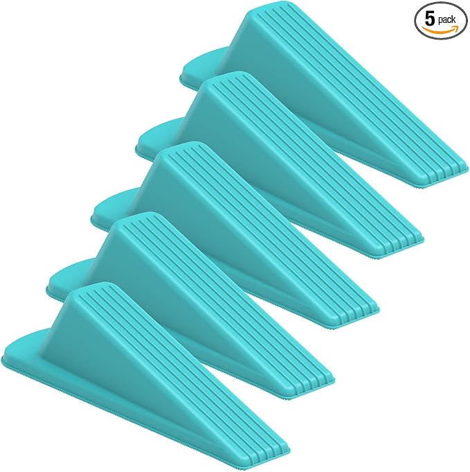 Crosize 5 Pack Door Stoppers for Bottom of Door, Rubber Door Stops | Premium by Crosize