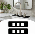 2PCS Faucet Mat for Bathroom Sink by EazziSwitch