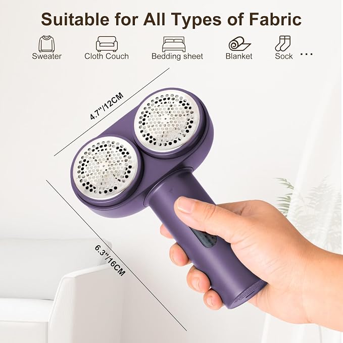 Fabric Shaver, Dual Motor Electric Lint Shaver - Image 6
