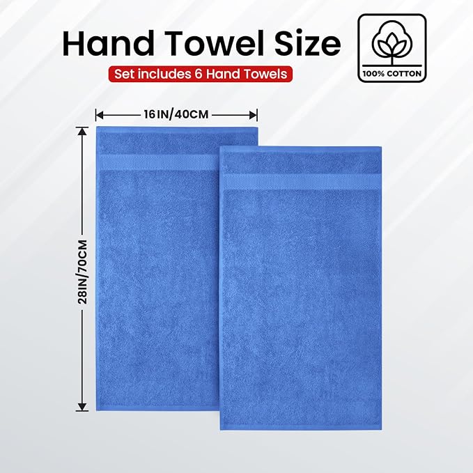 Infinitee Xclusives 100% Cotton Hand Towels - Image 3