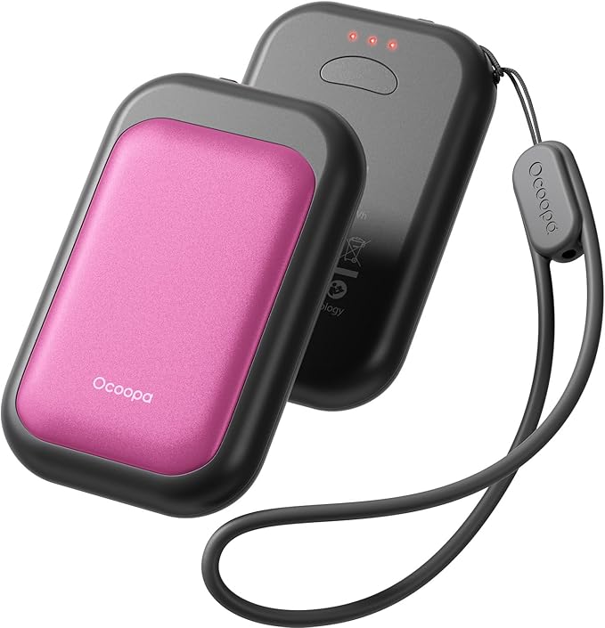 OCOOPA Magnetic Rechargeable Hand Warmers 2 Pack, Card-Style Electric AI Hand Warmers 5000mAh, Pocket Portable Hands Heater, UL Certified, for Men Women, Hunting Essentials, UT4 Young