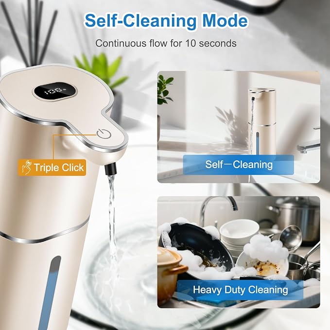 Automatic Foaming Soap Dispenser Digital Display, 6-Level Foam Adjustable | - Image 7