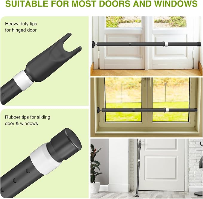 Sliding Glass Door Security Bar, Patio Door Barricade Security Bar, Apartment - Image 4