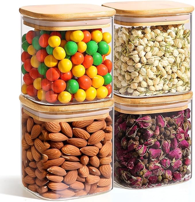 ComSaf Square Glass Containers by ComSaf