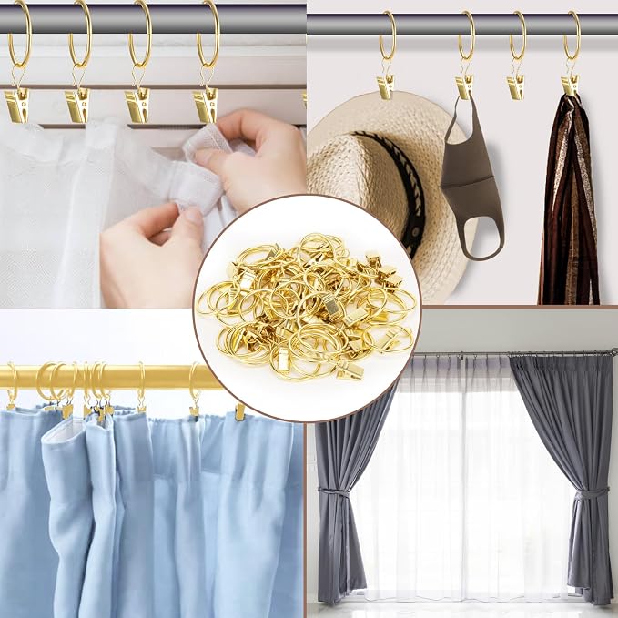 MAQIHAN 40PCS Curtain Rings - Image 5