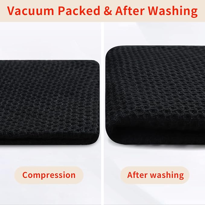 Homaxy 100% Cotton Waffle Weave Kitchen Dish Cloths 12-Pack, Ultra Soft - Image 7