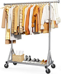 Sakugi Heavy Duty Stainless Steel Rolling Clothes Rack by Sakugi