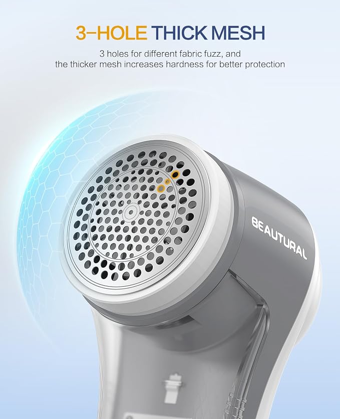 BEAUTURAL Fabric Shaver and Lint Remover, Rechargeable Sweater Defuzzer | - Image 5