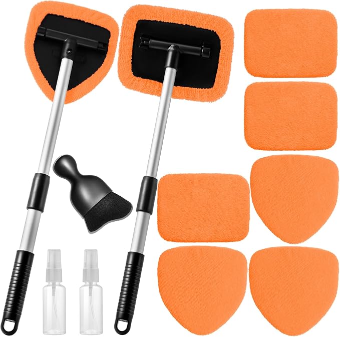 Qydipclin 11pcs Windshield Cleaner Tool, Car Window Cleaning Wash Kit by Qydipclin