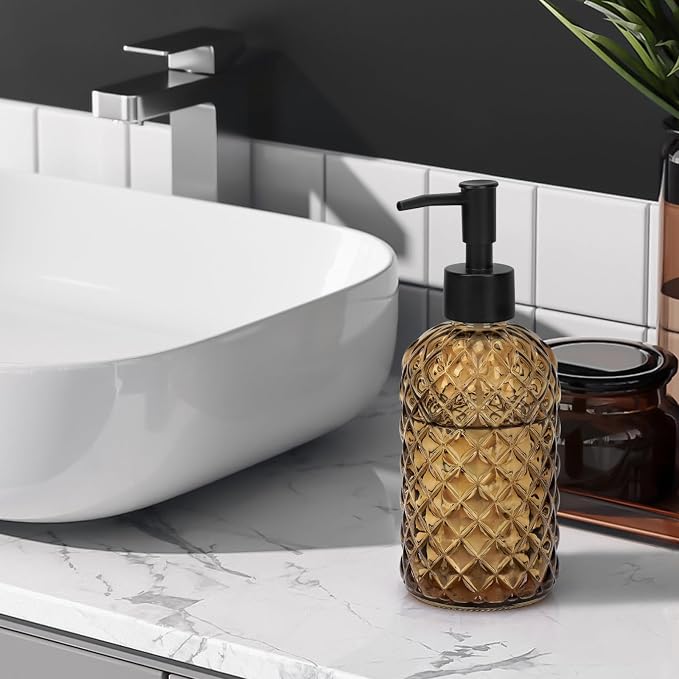 1 Pack 13.5oz Glass Soap Dispenser - Image 7