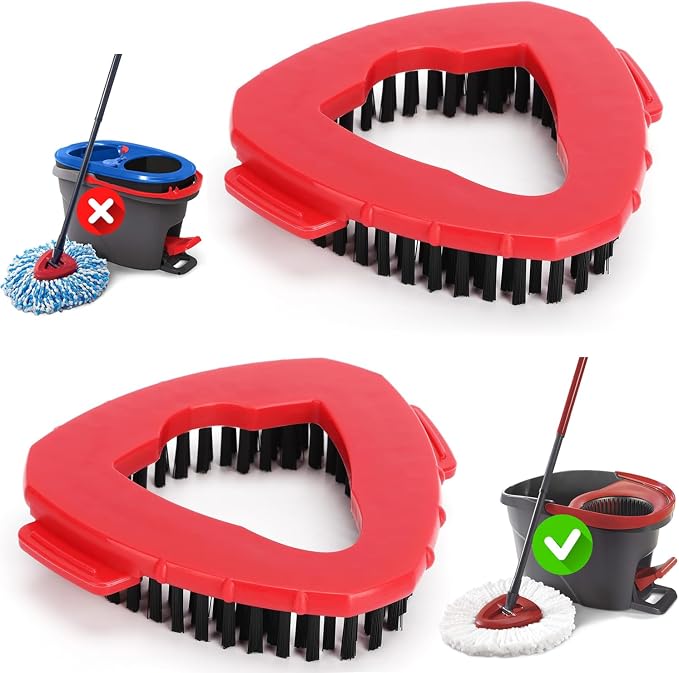 Funtin 2-Pack Mop Scrub Brush Head Compatible by Funtin
