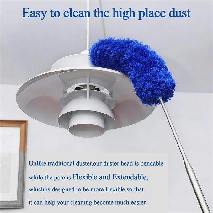 Cobweb Duster with Extension Pole 100 inches, Dusters - Image 5