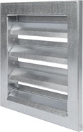 Repa Market 8" x 8" Inch Heavy Duty Galvanized Steel Exhaust Vent - Air Intake Wall Louvered Vent Grille - Outdoor/Indoor HVAC Vent Register - HVAC Crawl Space Durable Air Gable Vent