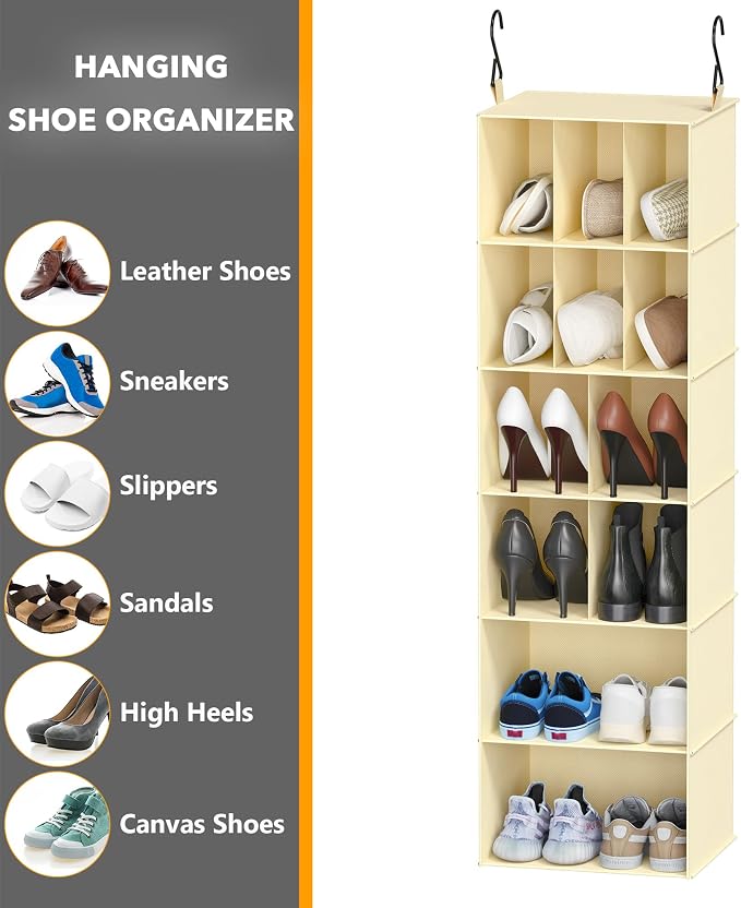 SpaceAid 2 Pack Hanging Closet Organizer and Storage - Image 6