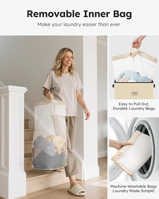 SOLEDI 100L Laundry Hamper - Image 4