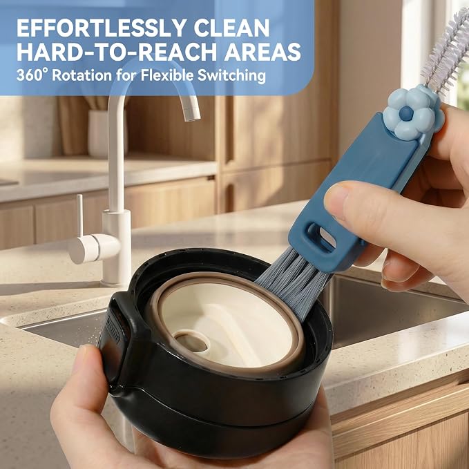 6 Pack Cup Lid Cleaning Brush Set - Image 4