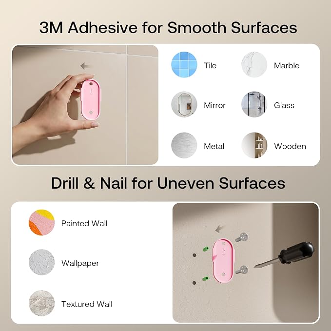 TRUCOZIE Toothbrush Holder for Bathroom, Wall Mounted Electric Toothbrush - Image 8