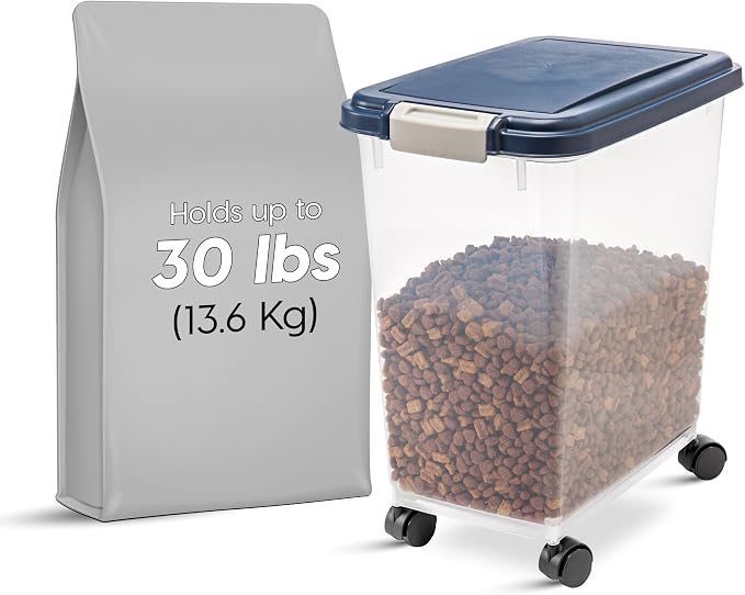 IRIS USA Dog Food Storage Container, Made in USA | Wheels - Image 3