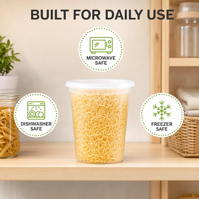 TashiBox 24 Sets Plastic Deli Food Containers - Image 5